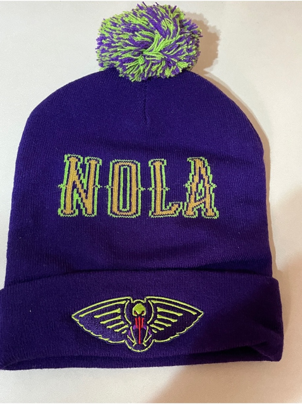 NEW ORLEANS NOLA PELICANS BEANIE HAT